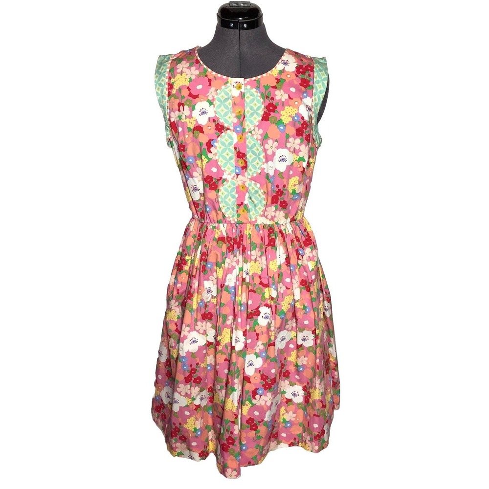 Matilda Jane Floral Print Leah Sleeveless Dress Womens M Medium Cottagecore